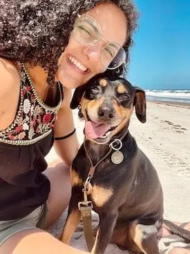 Beau and Dr. Nor at the beach