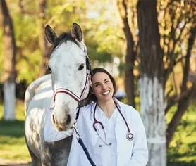 doctor with a horse