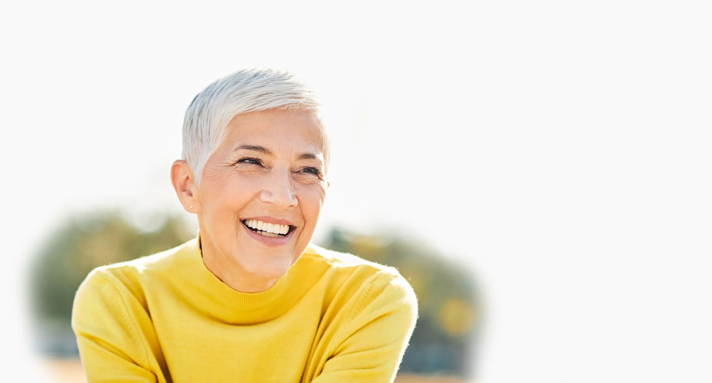 Older woman smiling Older woman smiling