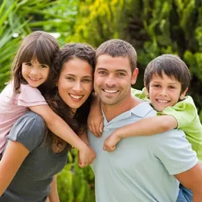 Family smiling