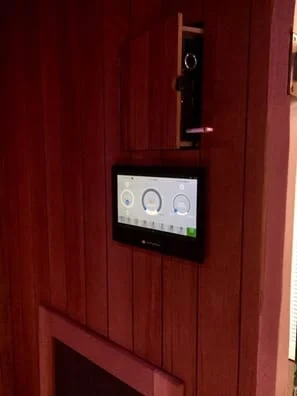 Controls in sauna