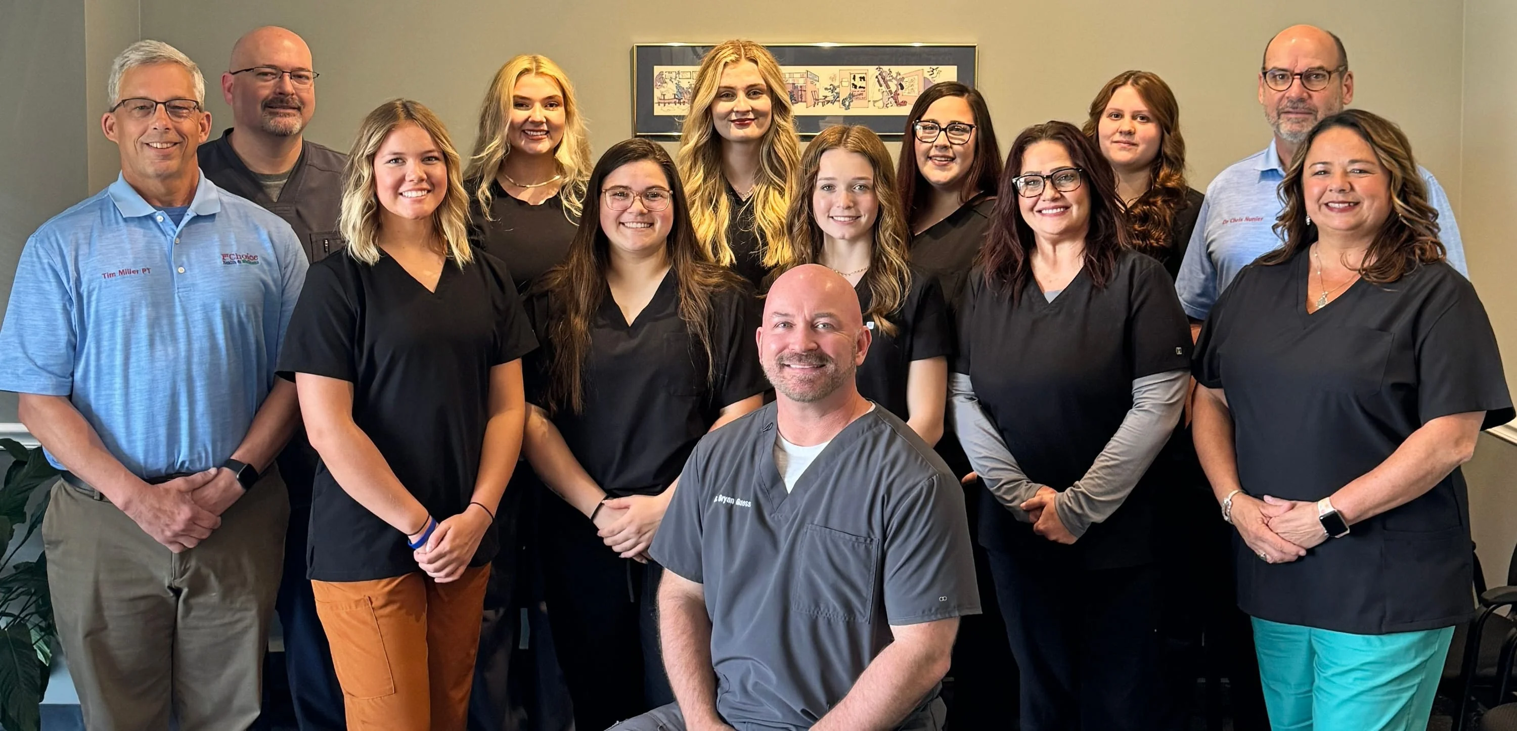 1st choice health and wellness chiropractic team in office
