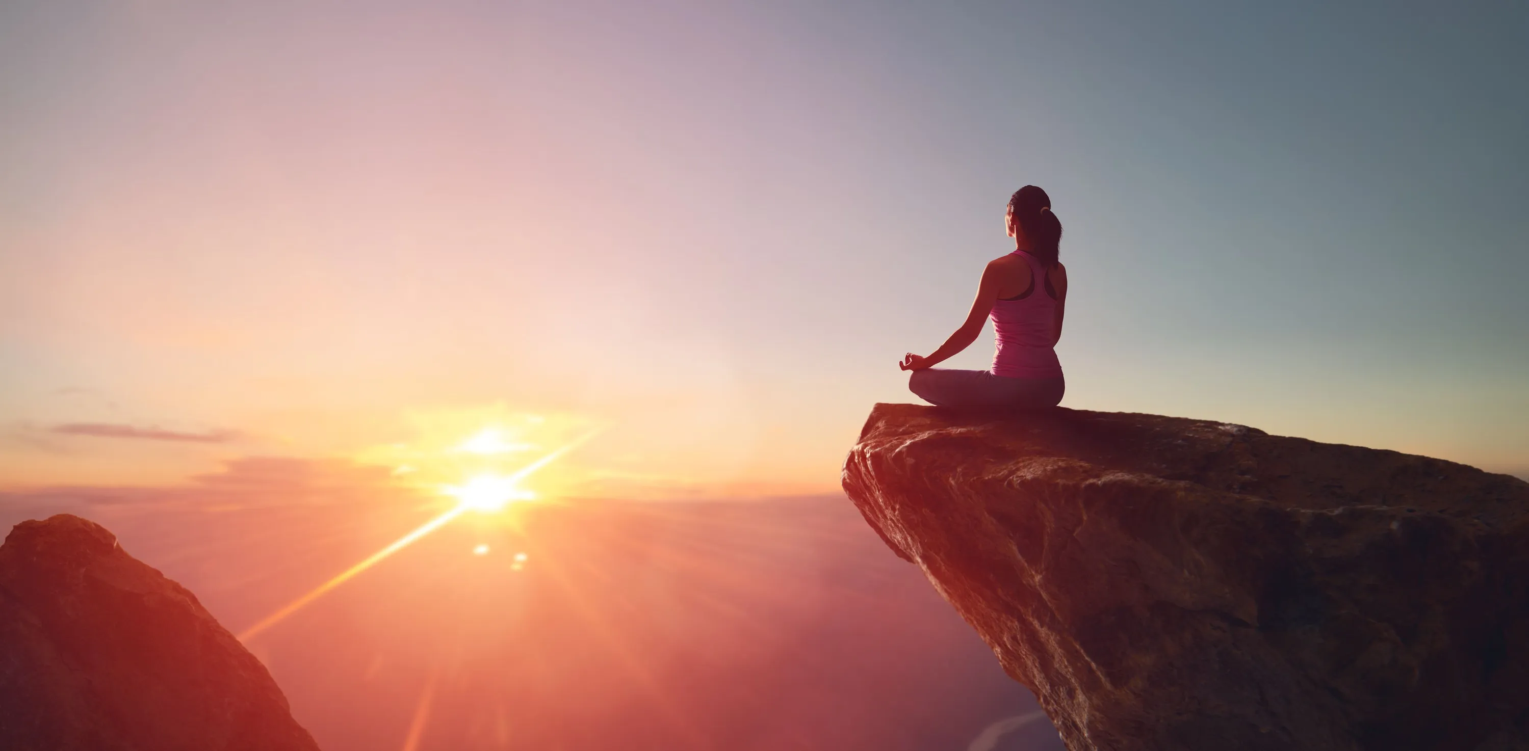 woman doing yoga