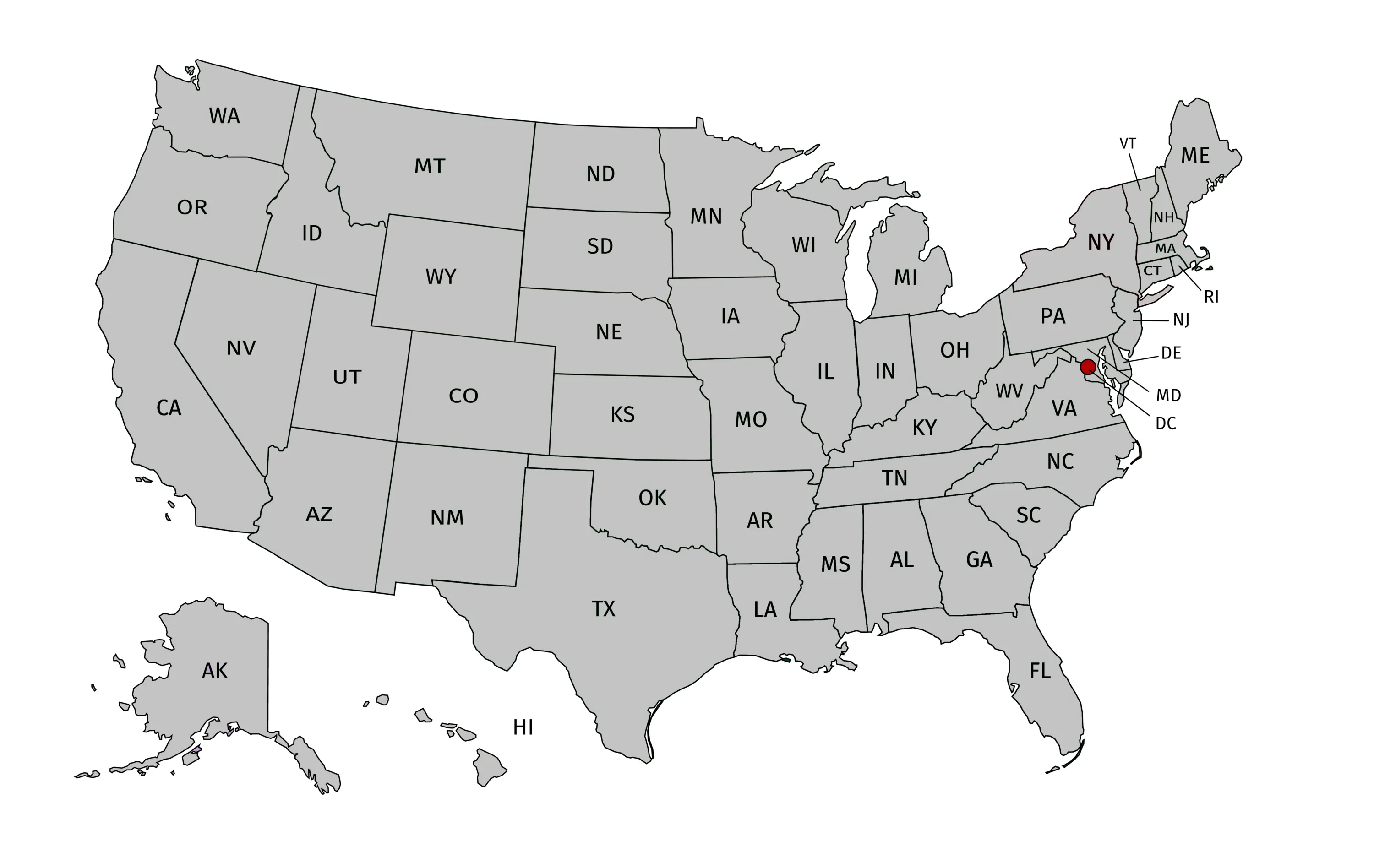 States We Are Licensed In​