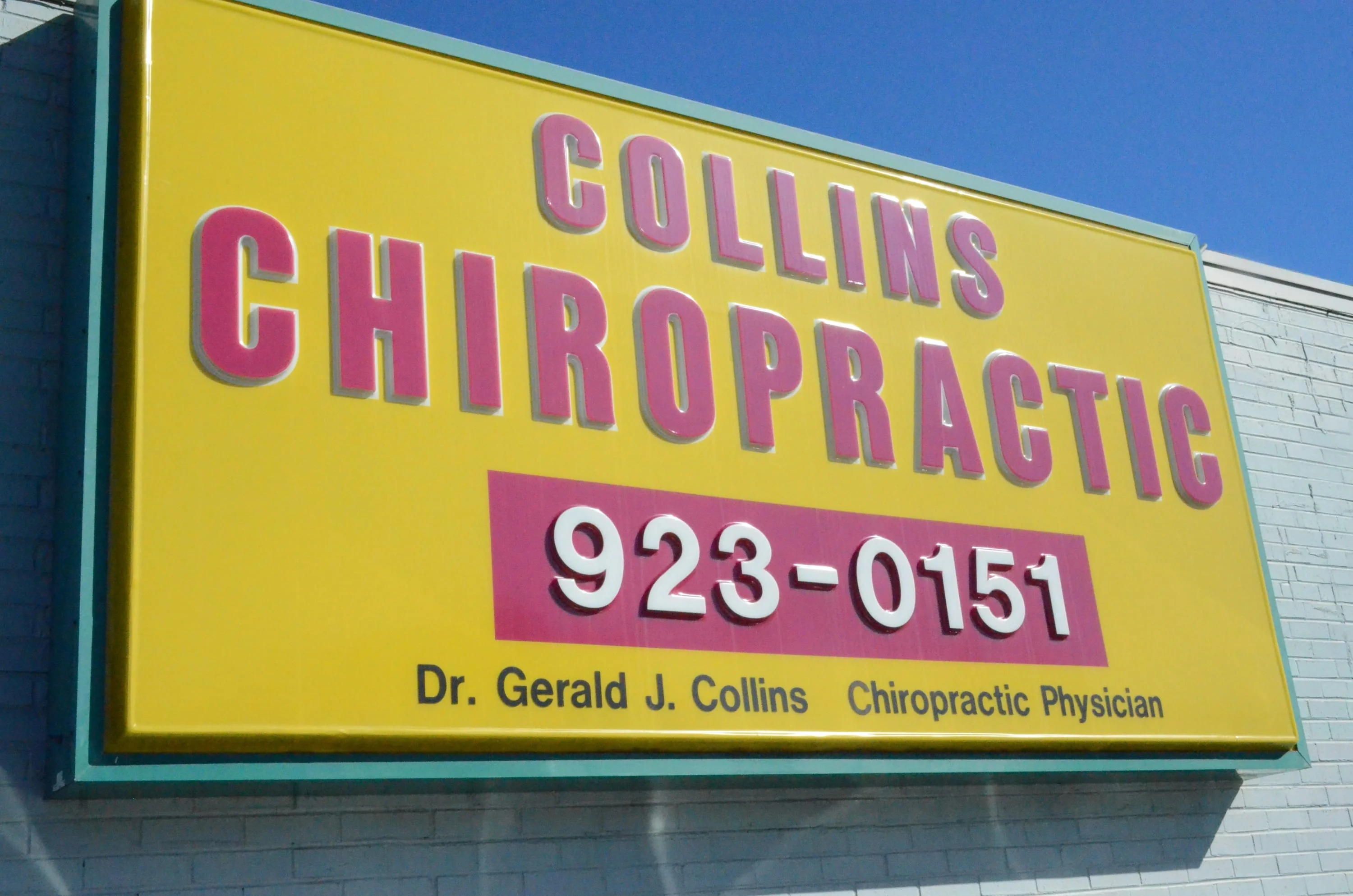 Collins Chiropractic sign 