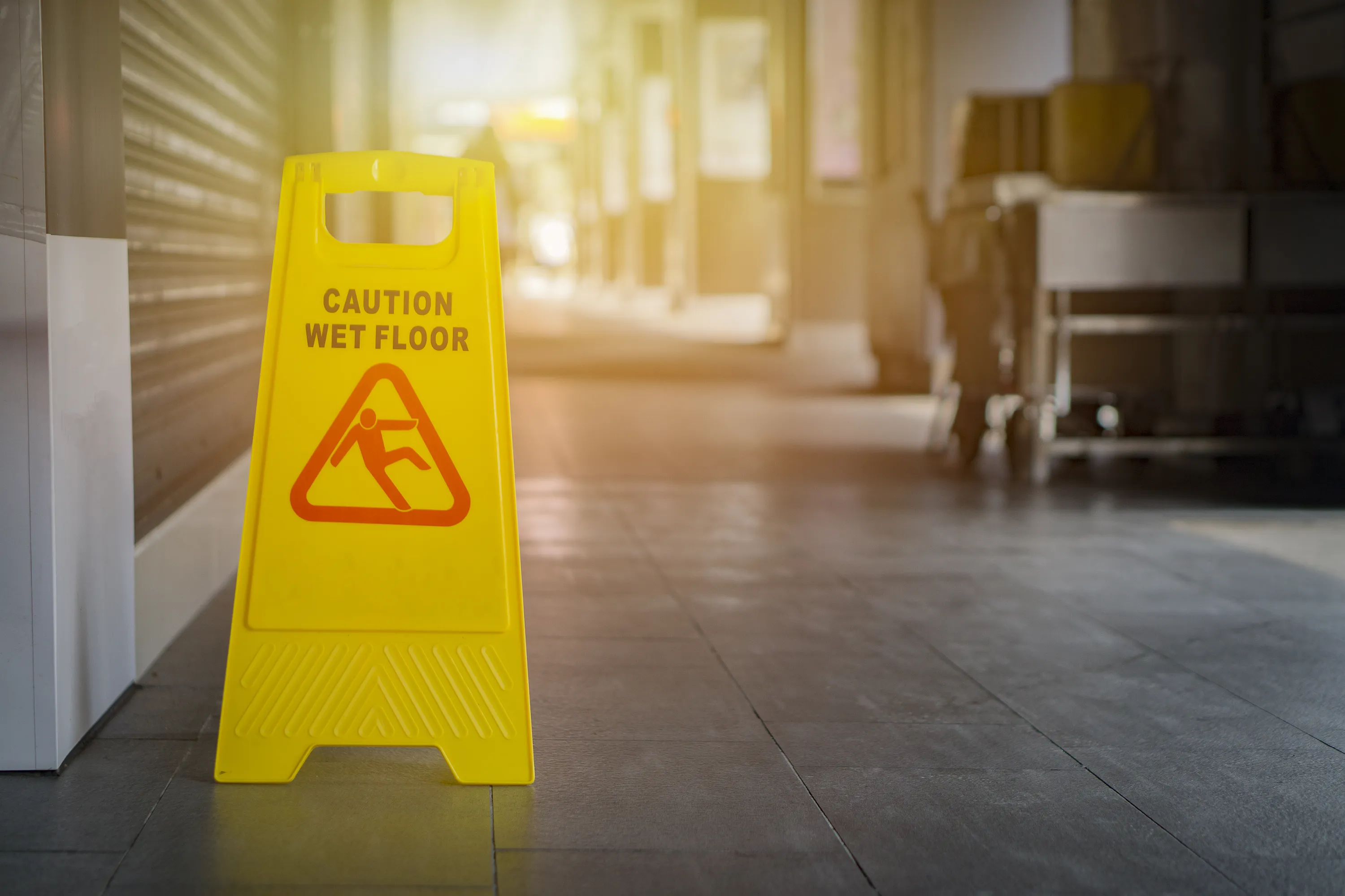 Wet floor sign