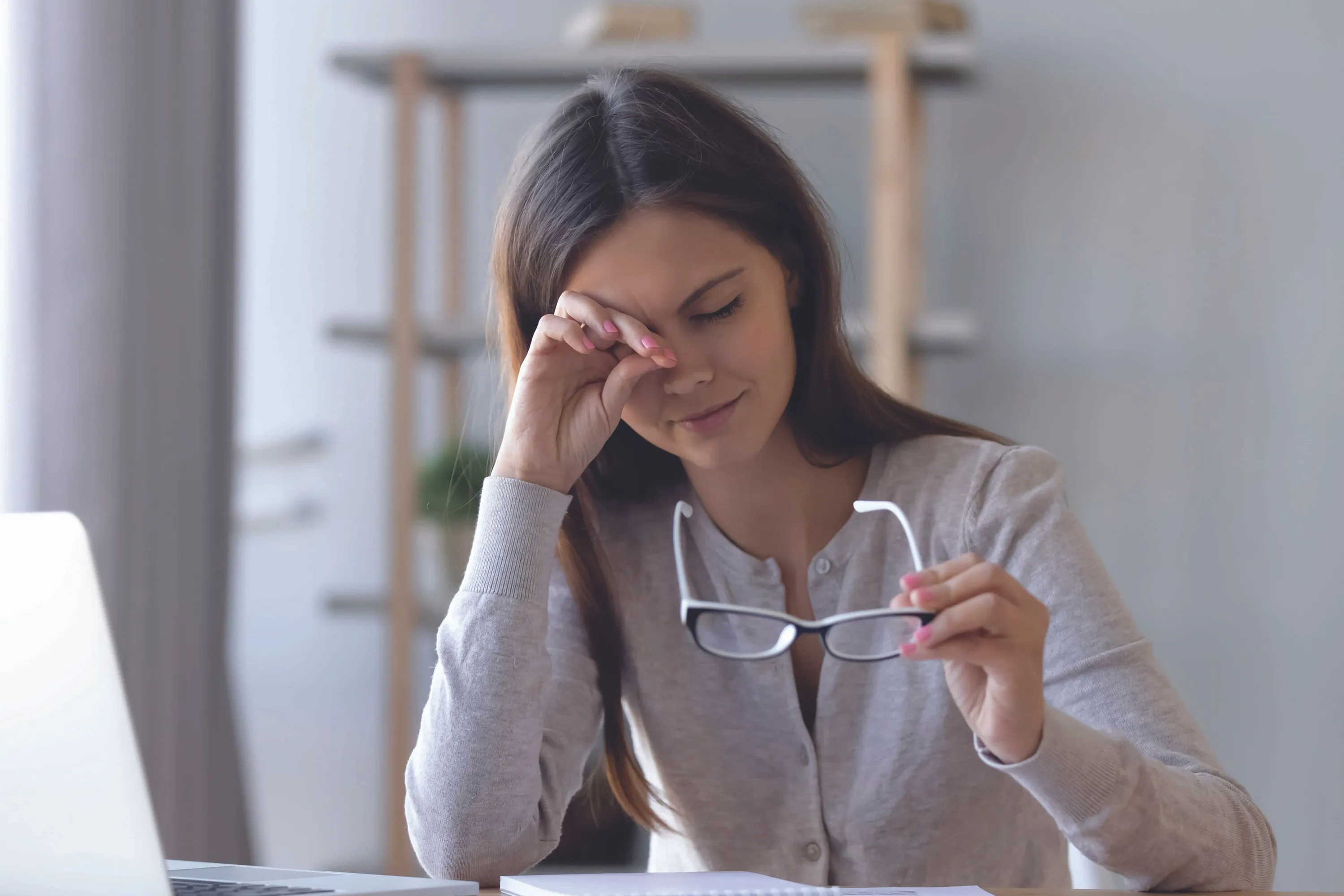 Woman with Dry Eye