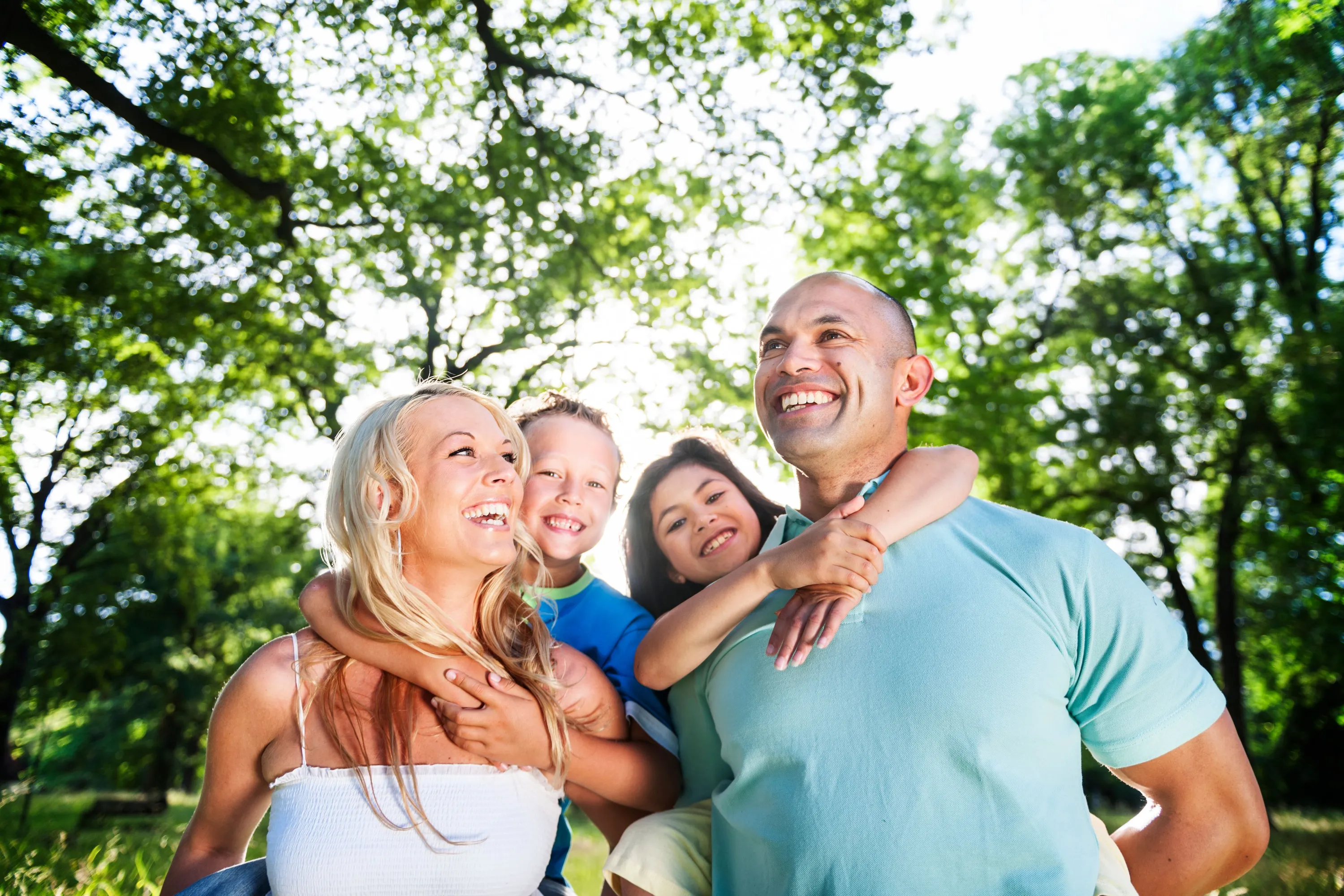 Family under Tree