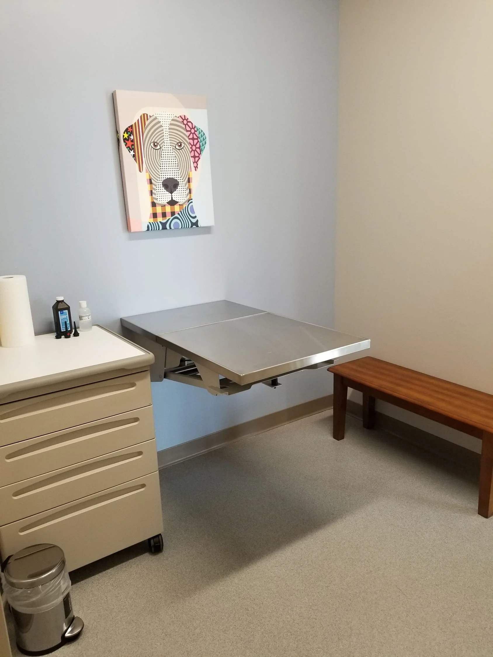 Big dog exam room (with drop table)