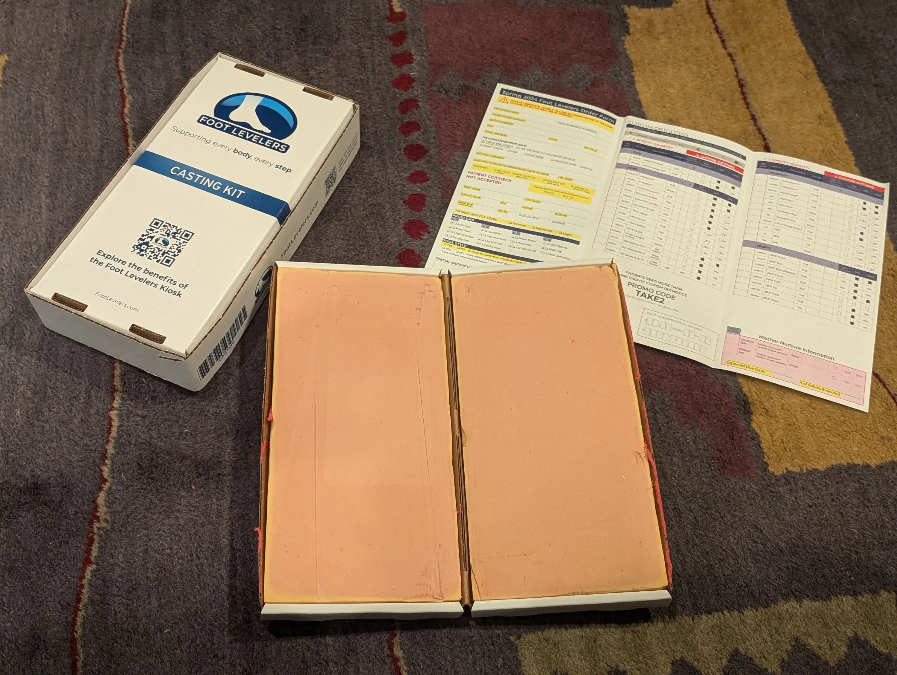 Custom orthotics supporting arch and heel