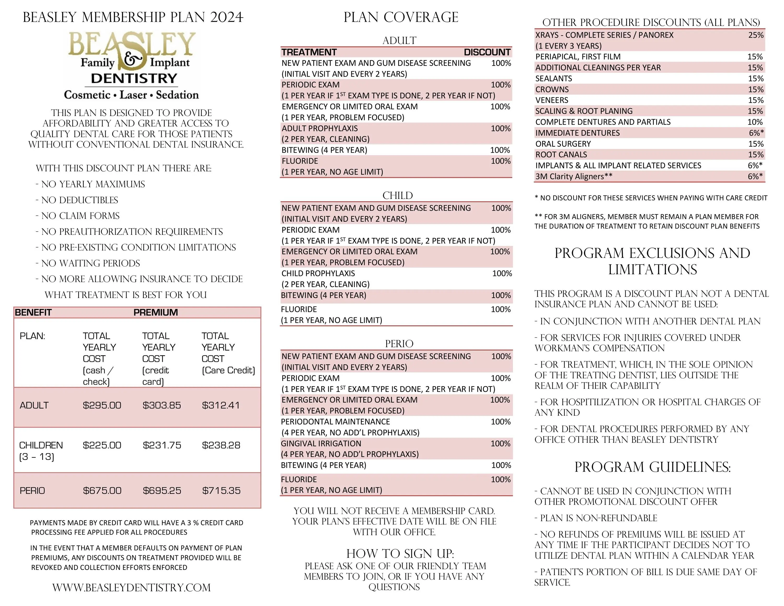 2024 Beasley Membership Plan