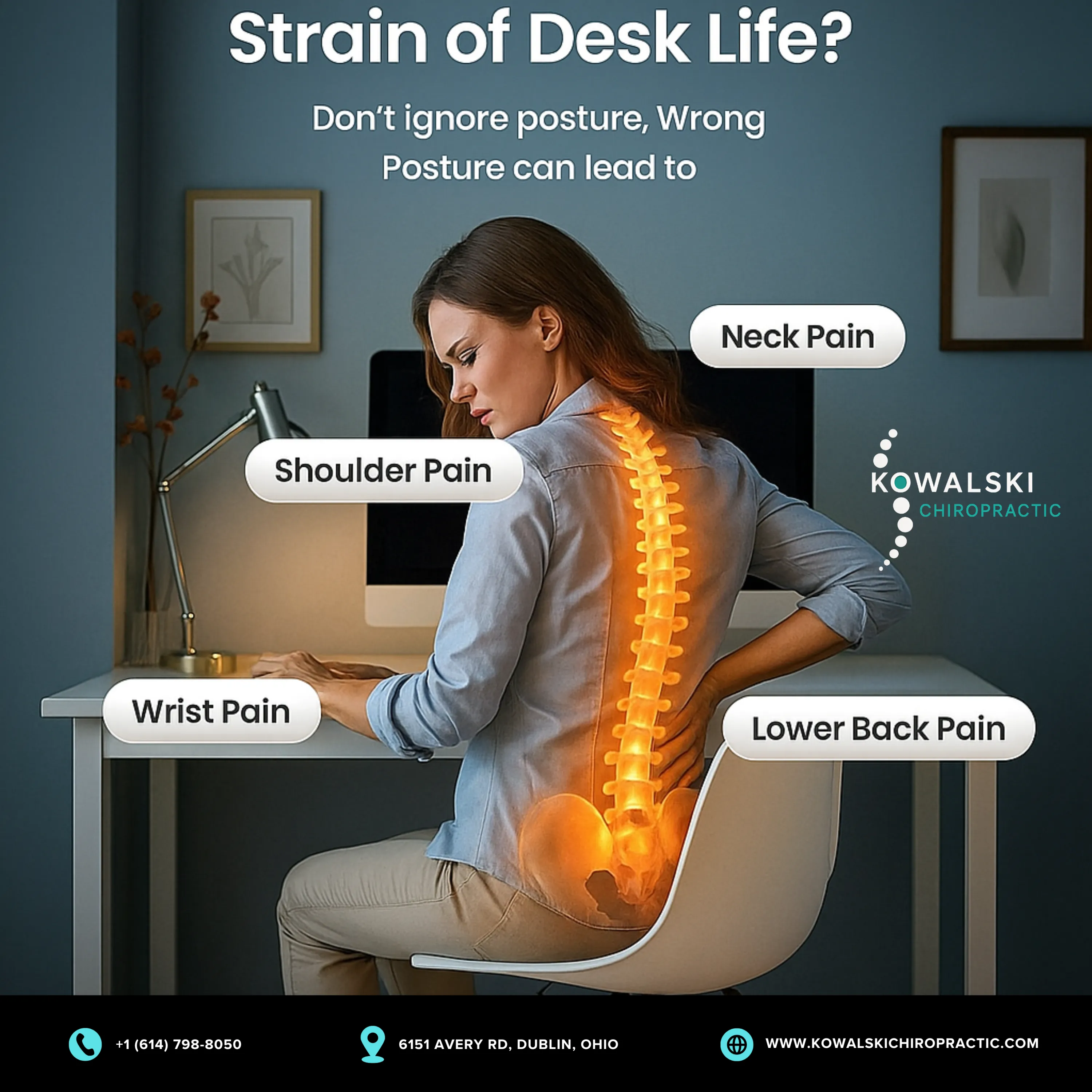 The Strain of Desk Life: Try Chiropractic Treatment