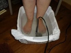 Clean foot bath