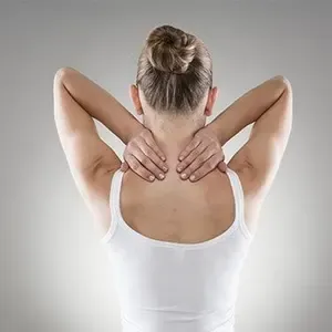 Women with pain points on back