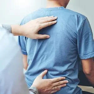 Image of woman getting massage. 