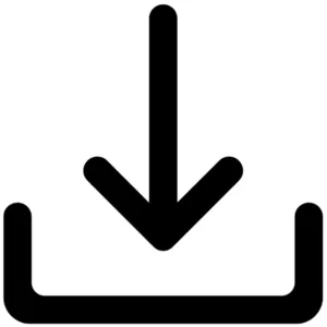 Icon of a pointer clicking a button.