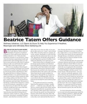 Beatrice Tatem Offers Guidence