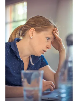 Woman contemplating career