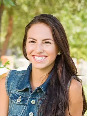 brown-haired woman smiling nice teeth, professional teeth whitening Colonial Heights, VA cosmetic dentistry