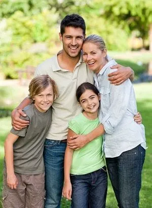 family in park 