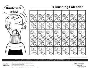Brushing Calendar