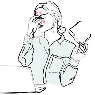 Woman suffering sinus infection and constant nasal stuffiness