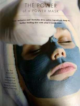 woman receiving facial