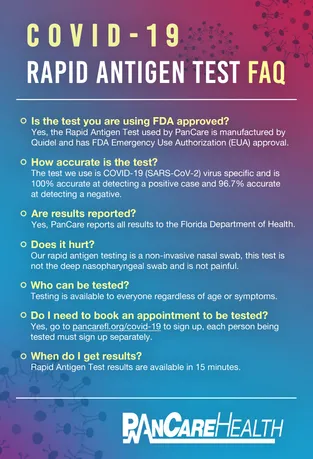 Rapid Antigen FAQ