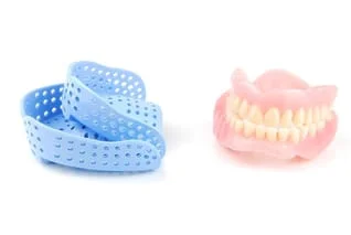 dentures and bite tray 