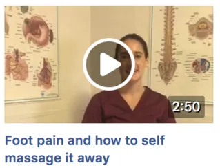 How massage foot pain away