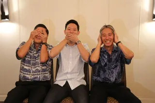 photo of dentists at aiea pearl city dental care silly photo left to right doctor nakamura doctor blake doctor matsuura