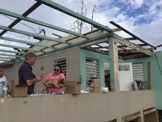 providing veterinary services to areas devastated by hurricane Maria