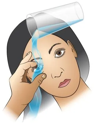 <strong>
</picture>First Aid - Many Particles in Eye</strong> <ul><li>Clean around the eye with a wet washcloth first. </li><li>Place the face under a gently running faucet or a shower. Hold the eyelid open while you do this. </li><li>Or, try to open and close the eye repeatedly while holding that side of the face under water in a pan or bowl (of water). </li></ul>