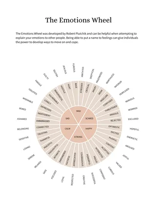 The Emotions Wheel