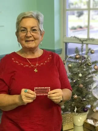 Mrs. A won FREE glasses during the 2018 Bucci Eye Care Christmas Promotion