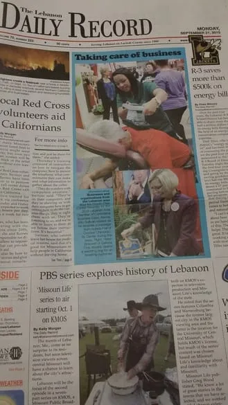 Image of crocker chiro featured in the newspaper