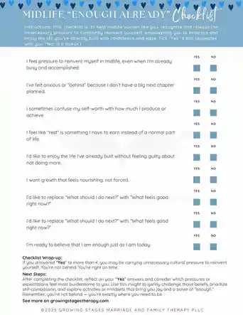 Midlife Checklist