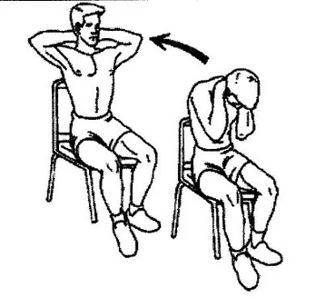 Sitting Back Exercise