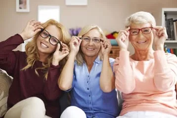 women wearing glasses 