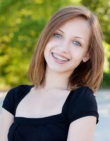 girl with braces
