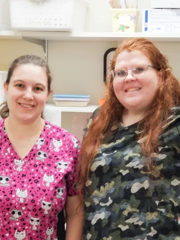Two nurses at Pennridge Pediatrics