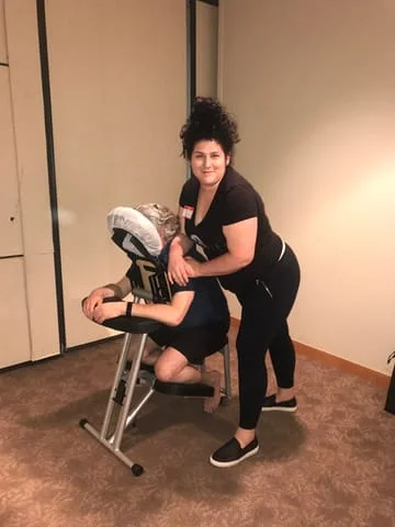 Erin Chair Massage at Wholistic Wellness Care for You Event