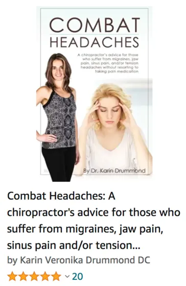 combat headaches book cover migraine chiropractor