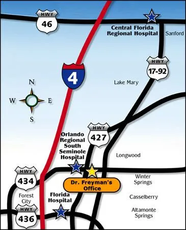 Map of Ilya V. Freyman, DMD, PA Office Location