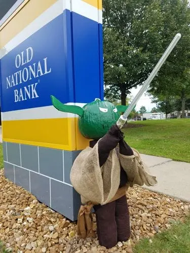 Yoda by Old National Bank - Entry #1 - Seventh Annual Saline Scarecrow Contest