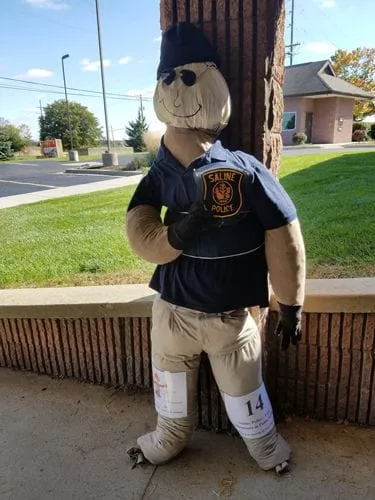 VIPS - Volunteers in Public Safety by The Saline Police Department - Entry #14 - Seventh Annual Saline Scarecrow Contest