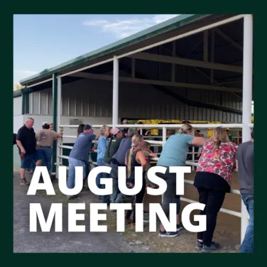 DCLAH Farriers Meeting August Meeting 
