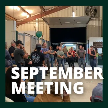 DCLAH Farriers Meeting September Meeting 