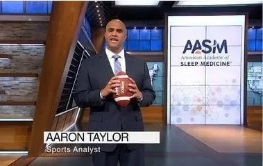Check out Super Bowl Champion Aaron Taylor's PSA about Sleep Apnea