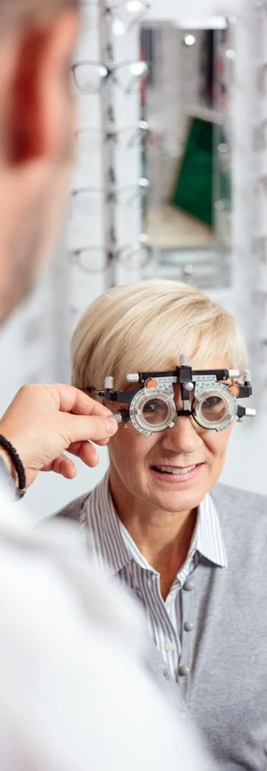 Woman Receiving Eye Exam
